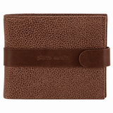 Pierre Cardin Mens RFID Leather Tab Wallet - Brown