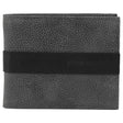 Pierre Cardin Mens Rustic Leather Bi-Fold Business Card Holder/Wallet - Black
