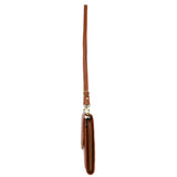 Pierre Cardin Ladies Leather Cross Body Bag/Wallet Bag/Clutch Wallet Large Flap - Cognac