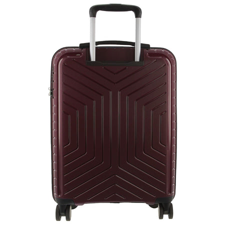 Pierre Cardin 3pc Hardshell Superlight Luggage Set 20/24/28" - Burgundy/White (Travel Suitcases)