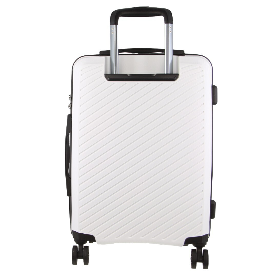 Pierre Cardin 3pc Hardshell Superlight Luggage Set 20/24/28" - Burgundy/White (Travel Suitcases)