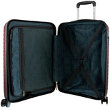 Pierre Cardin 3pc Hardshell Superlight Luggage Set 20/24/28" - Burgundy/White (Travel Suitcases)