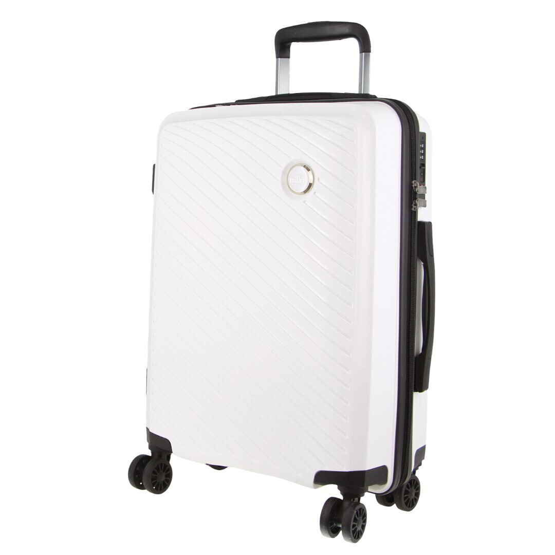 Pierre Cardin 3pc Hardshell Superlight Luggage Set 20/24/28" - Burgundy/White (Travel Suitcases)