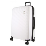 Pierre Cardin 3pc Hardshell Superlight Luggage Set 20/24/28" - Burgundy/White (Travel Suitcases)