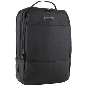 Pierre Cardin Travel and Business Backpack Harvard - Charcoal/Black