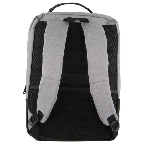 Pierre Cardin Mens Travel & Business Backpack - Grey/Black (Harvard)