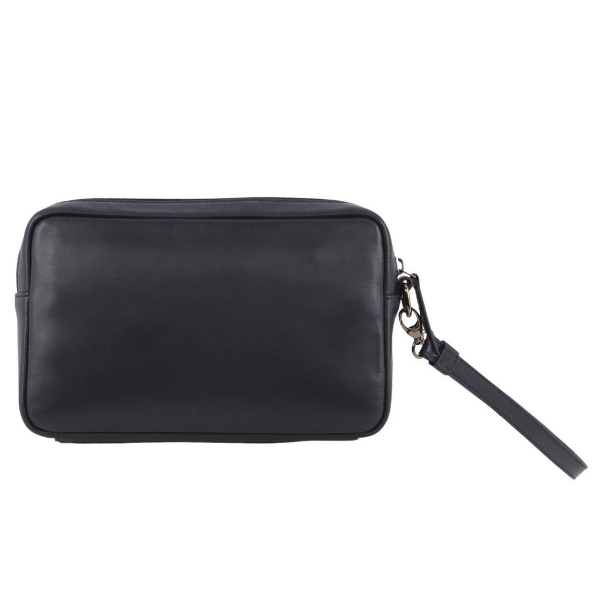 Pierre Cardin Mens Leather Travel Organizer Bag - Navy/Black