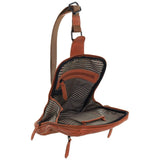 Pierre Cardin Mens Leather Crossbody Bag - Cognac