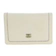 Pierre Cardin Ladies Leather Snap Button Bi-Fold Wallet - Bone