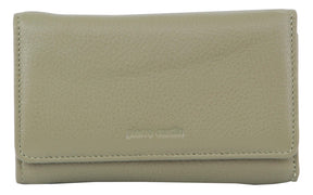 Pierre Cardin Ladies Women's Soft Italian Leather RFID Purse Wallet Rustic - Sage