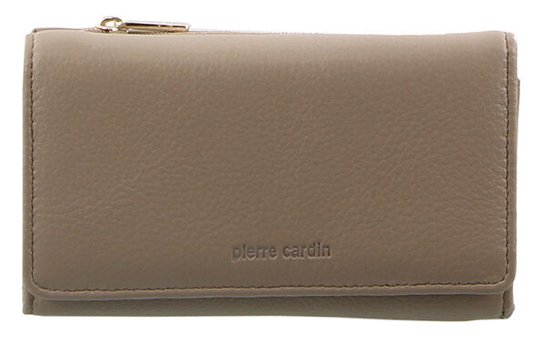 Pierre Cardin Womens Soft Italian Leather RFID Purse Wallet Rustic - Taupe