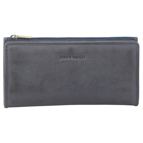 Pierre Cardin Womens Soft Italian Leather RFID Purse Bi-Fold Wallet - Teal