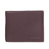 Pierre Cardin Mens Genuine Italian Leather Wallet Removable Coin Purse - Brown
