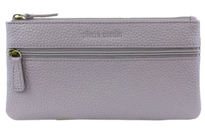Pierre Cardin Womens Leather Wallet Case - Titan (Phone & Coins)