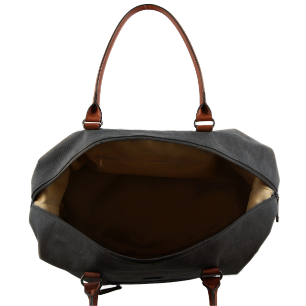 Pierre Cardin Canvas Overnight Bag Business Travel Luggage Weekend Duffle Unisex - Black