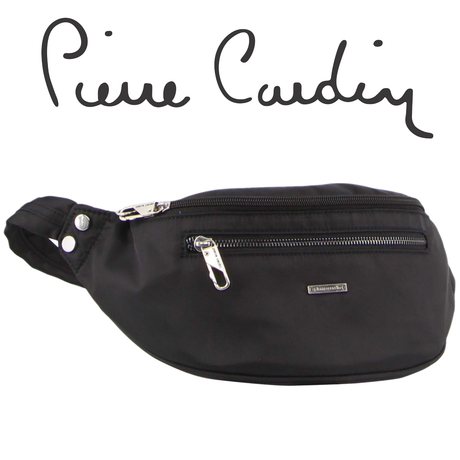 Pierre Cardin Slash Proof Waist Belt Bum Bag Travel RFID Anti-Theft Mens Black