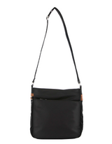 Pierre Cardin Nylon Cross Body Bag Slash Proof Shoulder in Black