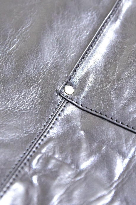 2x Pierre Cardin Professional Leather Apron Butcher Woodwork Barber Chef - Shiny Black