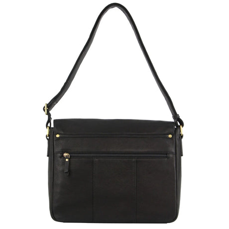 Pierre Cardin Leather Business Bag in Black & Organizer Cross Body in Black/Navy