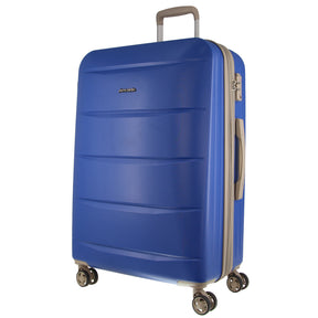Pierre Cardin 54cm/49L Hardshell Cabin Carry On Luggage - Ocean - (TSA Approved Travel Suitcase)