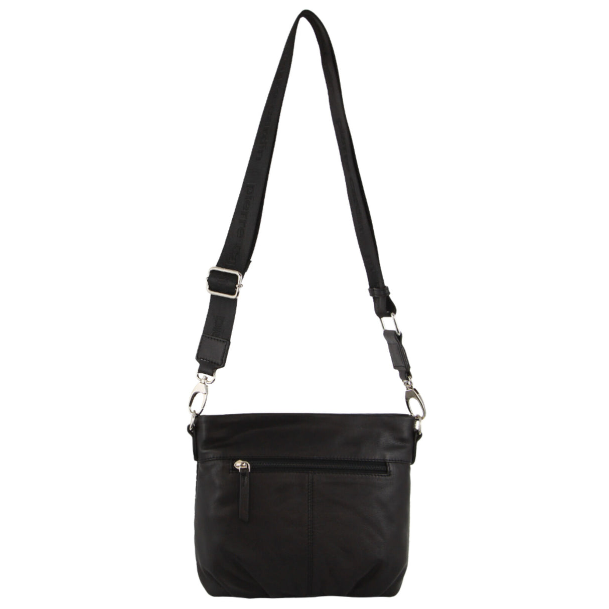 Pierre Cardin Leather Crossbody Bag w/ Shoulder Strap in Black