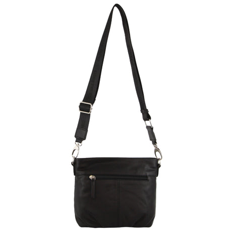 Pierre Cardin Leather Crossbody Bag w/ Shoulder Strap in Black