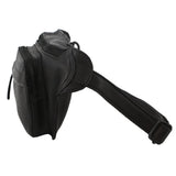 Pierre Cardin Mens Bum Bag Waist Pack Leather Travel Money Phone - Black