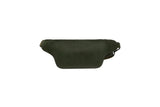 Pierre Cardin Mens Bum Bag Waist Pack Leather Travel Money Phone - Dark Green