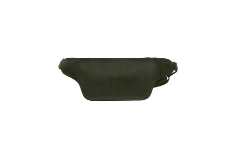 Pierre Cardin Mens Bum Bag Waist Pack Leather Travel Money Phone - Dark Green