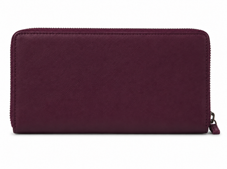 Pierre Cardin Womens Leather Zip Around Wallet RFID Blocking w/ Wristlet in Wine