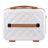 Pierre Cardin Beauty Case Hard Shell Makeup Cosmetic Organizer Travel - White