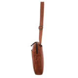 Pierre Cardin Mens Italian Leather Business Computer Laptop Bag in Cognac