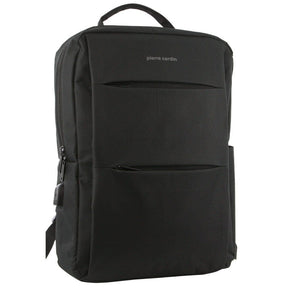 Pierre Cardin Travel & Business Backpack with Built-in USB Port in Black