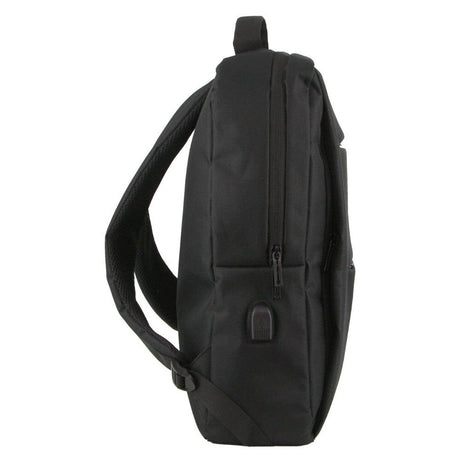 Pierre Cardin Travel & Business Backpack with Built-in USB Port in Black