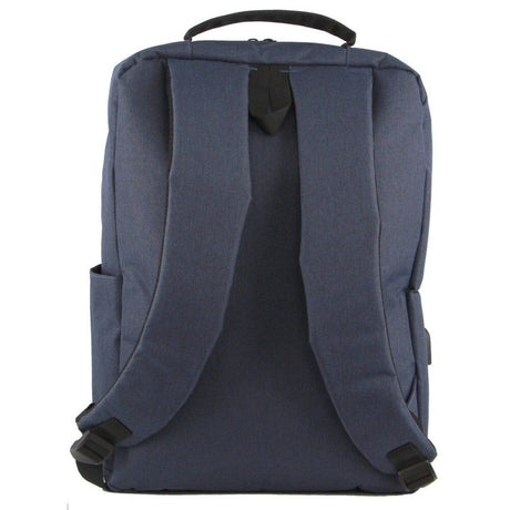 Pierre Cardin Travel & Business Backpack Bag with Built-in USB Port in Navy