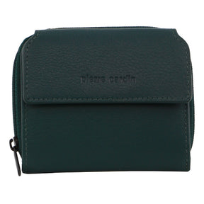Pierre Cardin Ladies Leather Tri-Fold Tab Zip Around Wallet - Zirkon