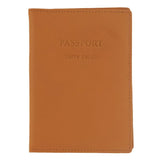 Pierre Cardin Leather Passport Wallet Cover in Apricot Orange