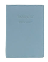 Pierre Cardin Leather Travel Passport Cover - Aqua (Slim RFID Blocking Holder)