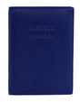 Pierre Cardin Leather Travel Passport Cover - Blue (Slim RFID Blocking Holder)