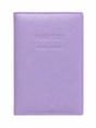 Pierre Cardin Leather Travel Passport Cover - Lilac (Slim RFID Blocking Holder)