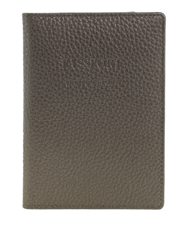 Pierre Cardin Leather Travel Passport Cover - Metallic Bronze (Slim RFID Blocking Holder)