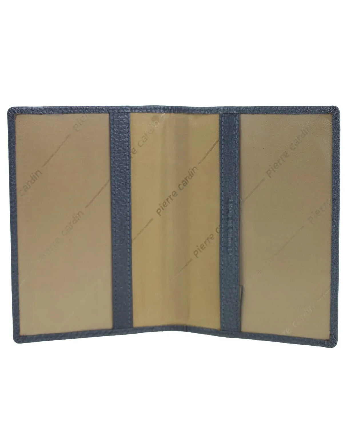 Pierre Cardin Leather Passport Wallet Cover in Metallic Grey