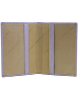 Pierre Cardin Leather Travel Passport Cover - Metallic Lilac (Slim RFID Blocking Holder)