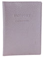 Pierre Cardin Leather Travel Passport Cover - Metallic Lilac (Slim RFID Blocking Holder)