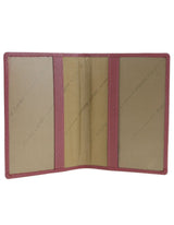 Pierre Cardin Leather Travel Passport Cover - Metallic Rose (Slim RFID Blocking Holder)