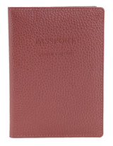 Pierre Cardin Leather Travel Passport Cover - Metallic Rose (Slim RFID Blocking Holder)