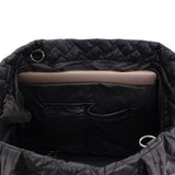 Pierre Cardin Womens Casual Nylon Padded Shoulder Tote Bag - Black