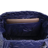 Pierre Cardin Womens Casual Nylon Padded Shoulder Tote Bag - Navy