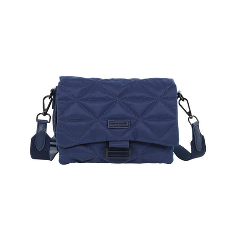 Pierre Cardin Ladies Nylon Quilted Textured Crossbody Bag - Navy