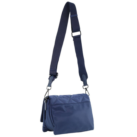 Pierre Cardin Ladies Nylon Quilted Textured Crossbody Bag - Navy